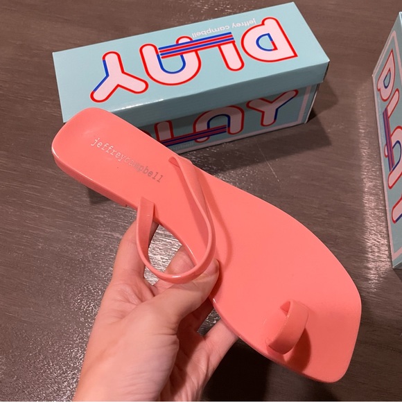 NWT Jeffery Campbell Pink Darbey Jill Jelly Sandals 7 8 - Picture 3 of 7